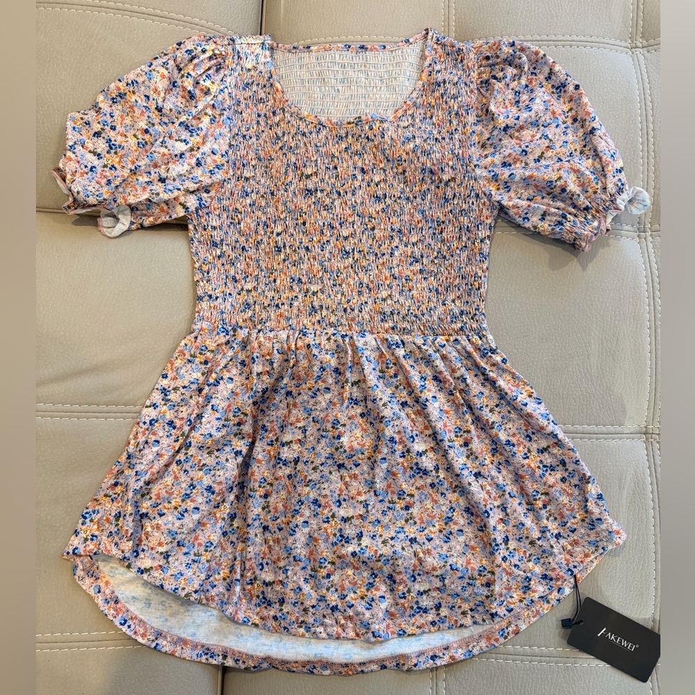 Babydoll Mini Dress/Long Blouse Small NWT